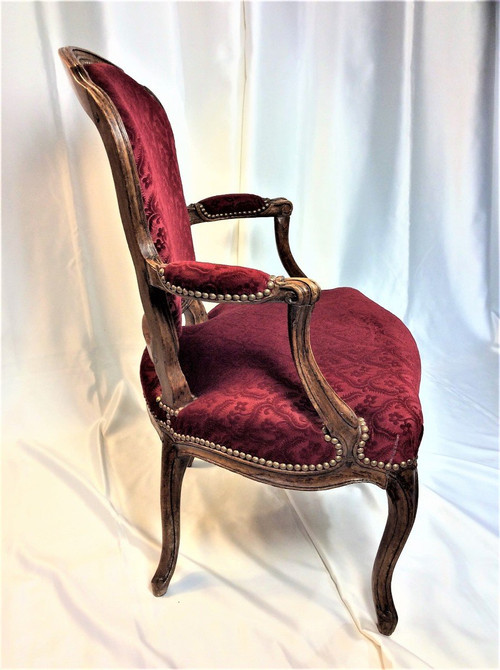From 06.10 to 30.11 - Remise 25\% - Stamped SENE - Pair of cabriolet armchairs - 18th century
