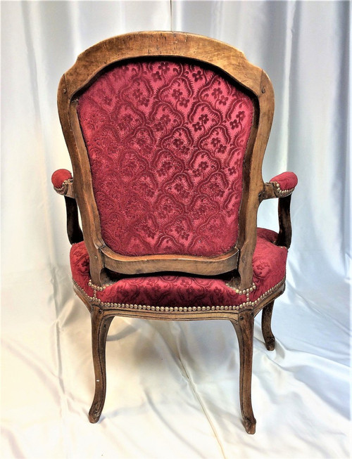 From 06.10 to 30.11 - Remise 25\% - Stamped SENE - Pair of cabriolet armchairs - 18th century
