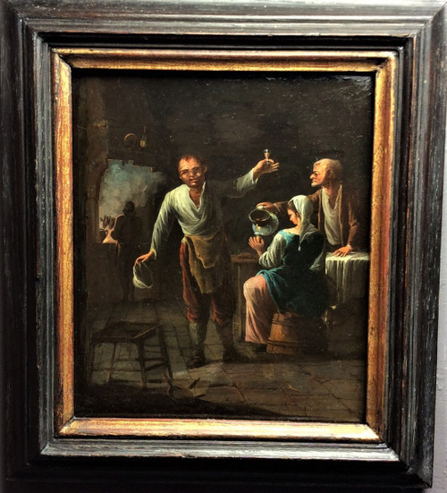 Remise de 25\% -  Scène De Taverne - Ecole Hollandaise - Fin XVIIème
