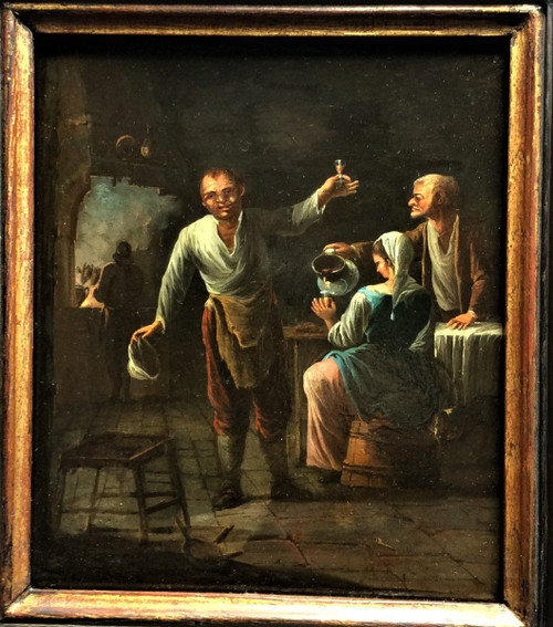 Remise de 25\% -  Scène De Taverne - Ecole Hollandaise - Fin XVIIème