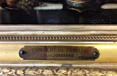 From 06.10 to 30.11 - Remise de 25\% - "Family Concert" - Jacob Jordaens (after) - XIXème
