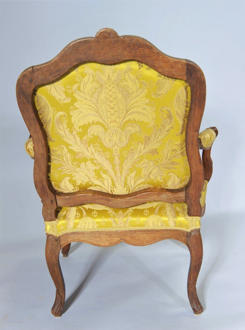 25 % DISCOUNT UNTIL 30.11 - Stamped Nogaret A Lyon - Fauteuil A Dossier Plat -XVIIIème