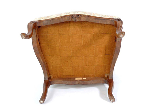 From 06.10 to 30.11 - REMISE 25\% - Stamped "i Gourdin" - Beau Fauteuil A La Reine - XVIIIème