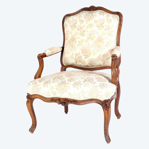 From 06.10 to 30.11 - REMISE 25\% - Stamped "i Gourdin" - Beau Fauteuil A La Reine - XVIIIème