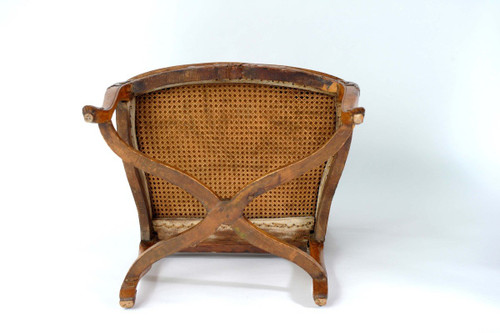 From 06.10 to 30.11 - REMISE de 25\% - Stamped H. Amand - Fauteuil A Dossier Plat - Ep Régence