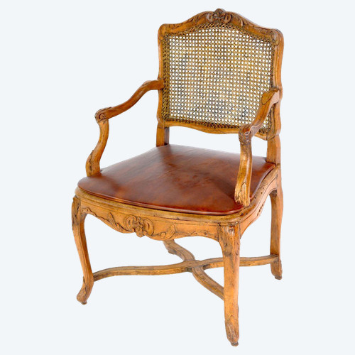 From 06.10 to 30.11 - REMISE de 25\% - Stamped H. Amand - Fauteuil A Dossier Plat - Ep Régence