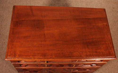 Commode Jacobean En Chêne Du 17° Siècle