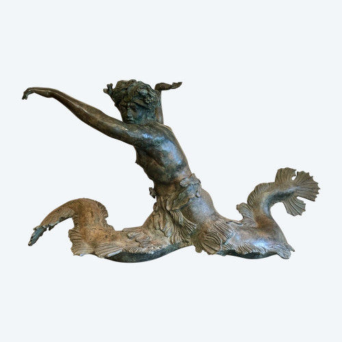 Scultura a vasca raffigurante un tritone, fine XVIII/inizio XIX secolo