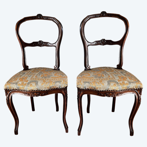 Paar Louis XV-Stühle in einwandfreiem Zustand. 