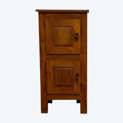 Petite armoire bonnetière brutaliste des années 50