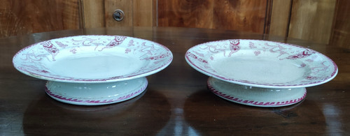 Old Longwy Tableware Service Rambouillet Model 49 ironstone pieces