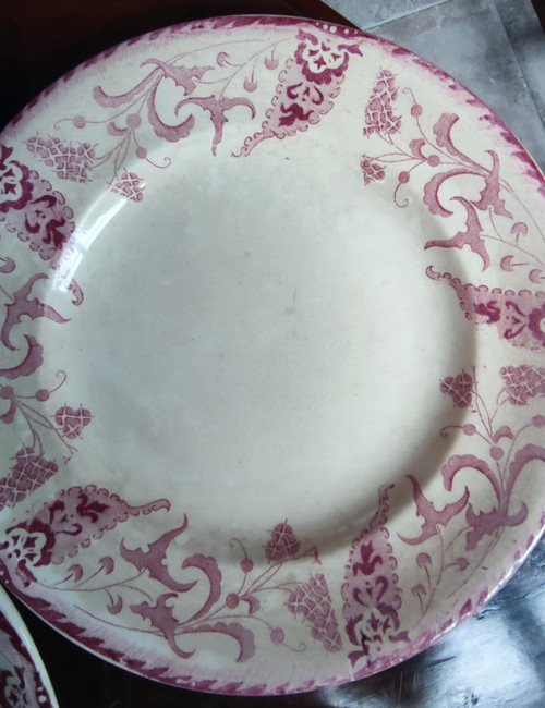 Old Longwy Tableware Service Rambouillet Model 49 ironstone pieces