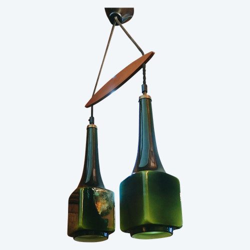 Scandinavian design glass paste chandelier suspension