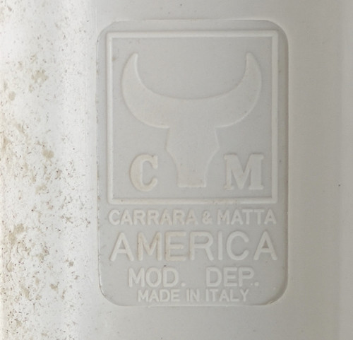 Pair of Carrara Matta América design dressing room mirrors