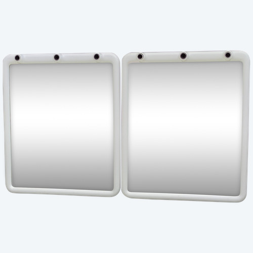 Pair of Carrara Matta América design dressing room mirrors