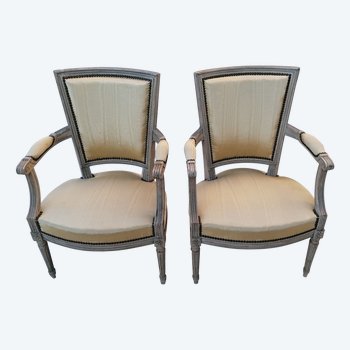 PAIRE DE CABRIOLETS  style Louis XVI