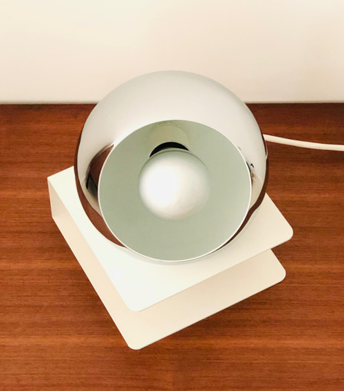 Augapfel-Tischlampe, Italien 1970er Jahre