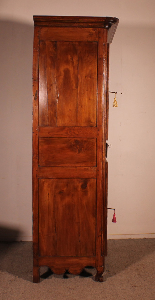 French Wardrobe In Cherry Wood - 18th Century