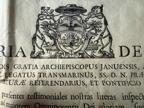 Reliquiario In Cristallo E' Autentico Del 1759 