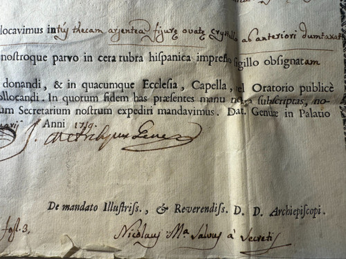 Reliquiario In Cristallo E' Autentico Del 1759 