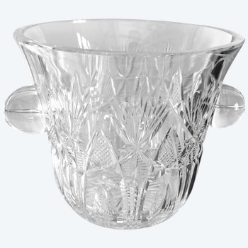 SAINT LOUIS stamped crystal ice bucket