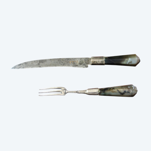 Cutlery (knife + fork) late 17th century