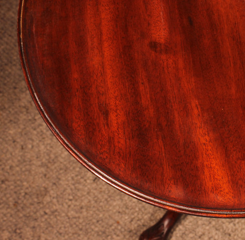 Small Mahogany Pedestal Table - 19th Century