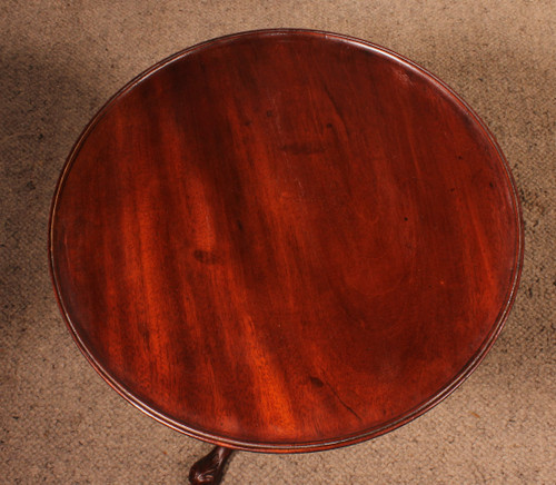 Small Mahogany Pedestal Table - 19th Century