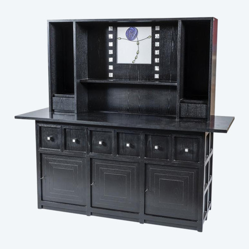 Charles Rennie Mackintosh, Sideboard mit zwei Korpussen, Jugendstilmöbel