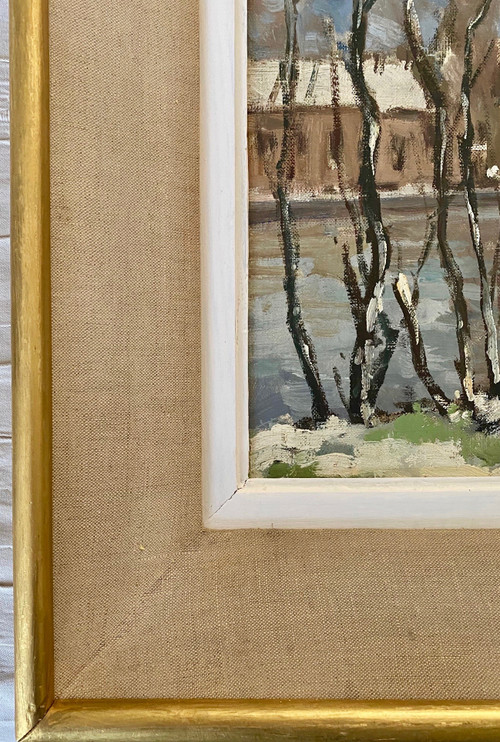 Amédée Boucher Schneelandschaft