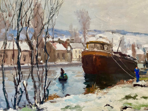 Amédée Boucher Schneelandschaft