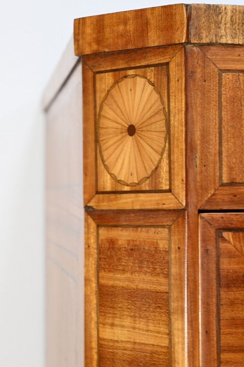 Libreria in Mogano Fiammato, stile Luigi XVI – Metà del XIX secolo
