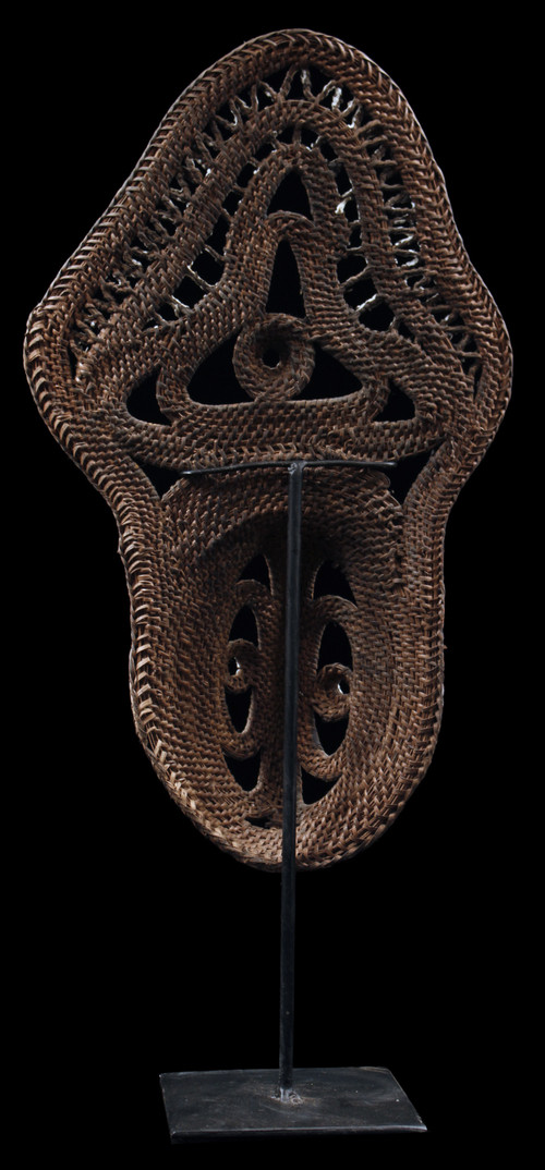 Yamswurzelmaske, Stammeskunst, Ozeanische Kunst, Korbflechterei, Papua-Neuguinea, Ozeanische Kunst