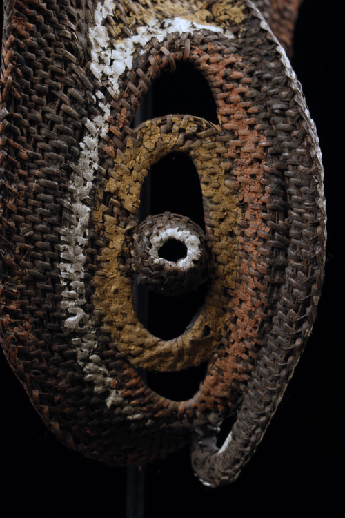 Yamswurzelmaske, Stammeskunst, Ozeanische Kunst, Korbflechterei, Papua-Neuguinea, Ozeanische Kunst