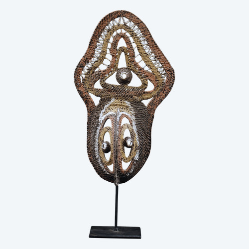 Yamswurzelmaske, Stammeskunst, Ozeanische Kunst, Korbflechterei, Papua-Neuguinea, Ozeanische Kunst