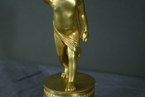 Coppia di candelieri in bronzo dorato - Metà del XIX secolo
