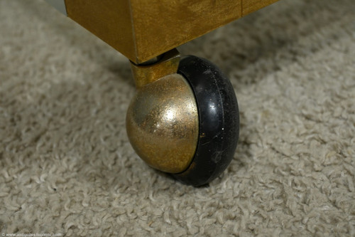 Rolling Service Table in Acrylic and Brass - 1960
