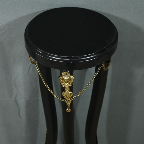Blackened Wood Sellette, Napoleon III style - 1920