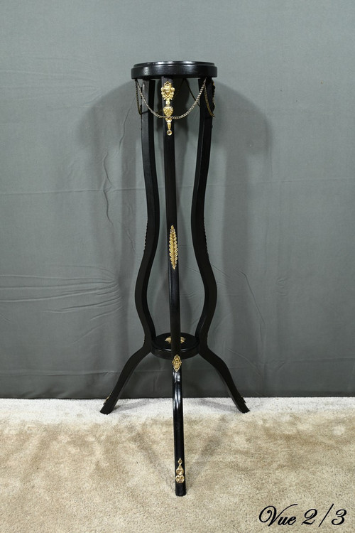 Blackened Wood Sellette, Napoleon III style - 1920