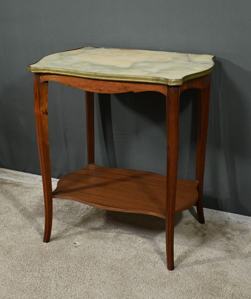 Mahogany and marble table - 1920