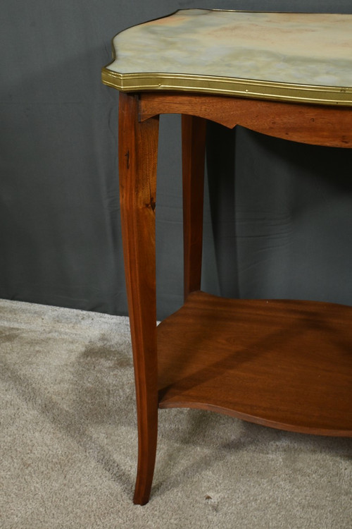 Mahogany and marble table - 1920