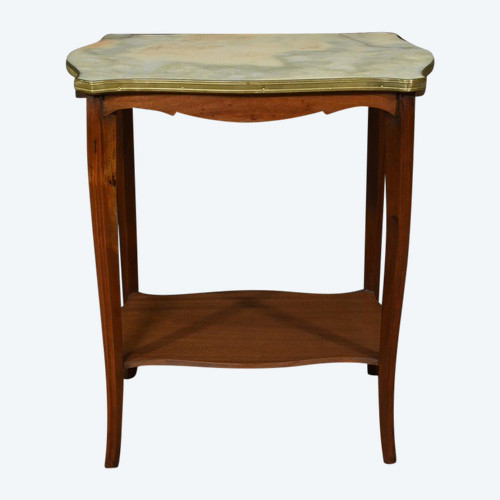 Mahogany and marble table - 1920