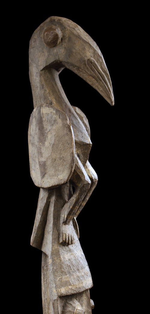 Totem rituel, poteau de case, art tribal, art océanien, sculpture, Papouasie Nouvelle Guinée
