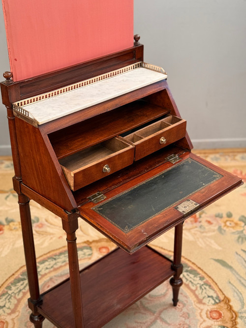 Billet Doux En Acajou d'Epoque Louis XVI Vers 1780