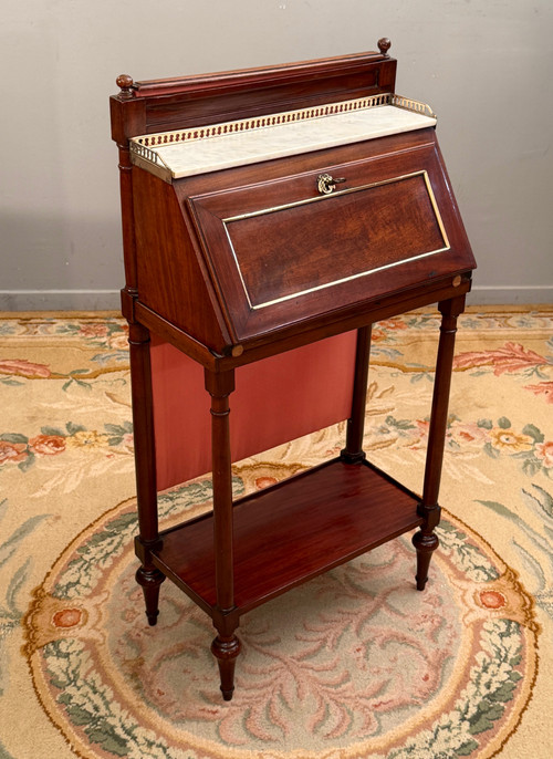 Billet Doux En Acajou d'Epoque Louis XVI Vers 1780