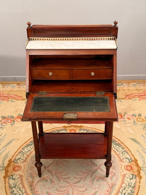 Billet Doux En Acajou d'Epoque Louis XVI Vers 1780