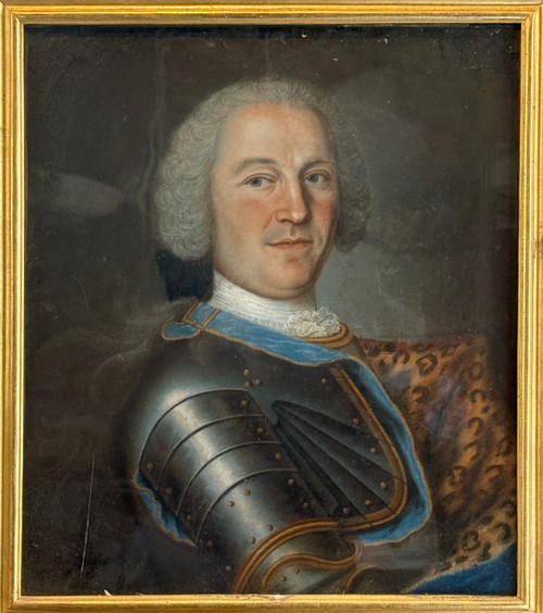 Porträt eines edlen Offiziers Pastellmalerei der Übergangszeit Um 1770