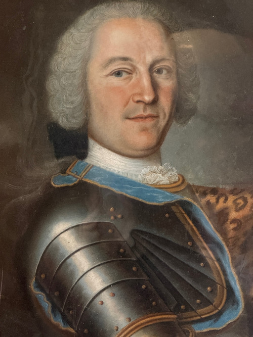 Porträt eines edlen Offiziers Pastellmalerei der Übergangszeit Um 1770