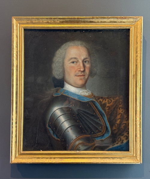 Porträt eines edlen Offiziers Pastellmalerei der Übergangszeit Um 1770