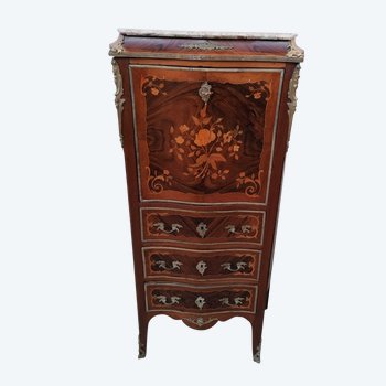 ELEGANT  SECRETAIRE  MARQUETE NAPOLEON III